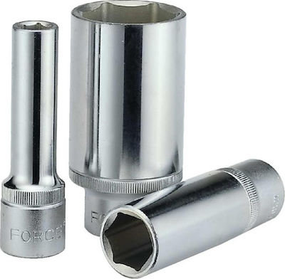 Force Socket Hex Long with Square Drive 1/2" Diameter 17mm