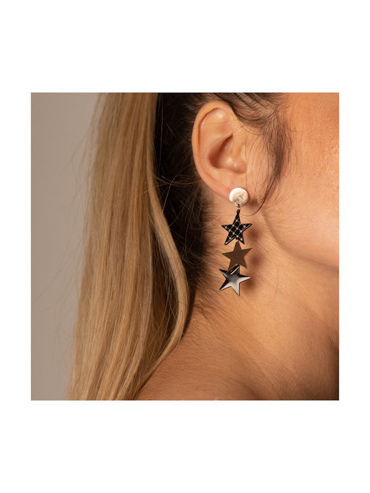 Earrings stars rain - ROSE GOLD earrings