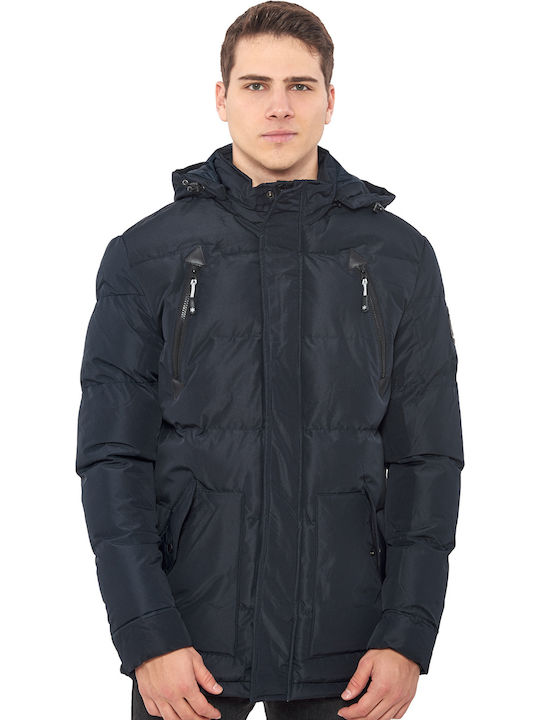 VAINAS ROT NAVY-HERREN PARKA BLAU