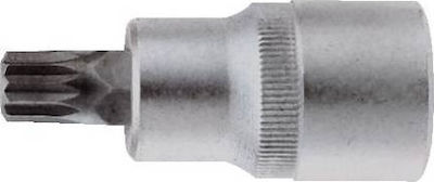 Force Bit-Stecknuss mit Spline-Bit und Antriebsvierkant 1/2'' Größe M9 1Stück