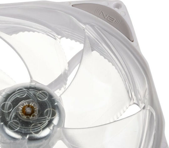 Noiseblocker NB-X Poole B12 PS Case Fan 120mm (1500rpm / 58.09cfm) με RGB Φωτισμό και Σύνδεση 4-Pin PWM Λευκό