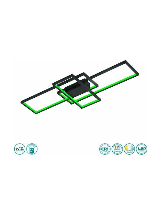 Trio Lighting Thiago Πλαφονιέρα 104εκ. LED με Τηλεχειριστήριο