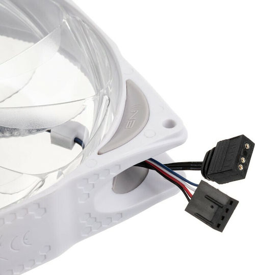 Noiseblocker NB-X Poole B14-P Case Fans 140mm 1500rpm 109.47cfm with ARGB Lighting and Connection 4-Pin PWM White