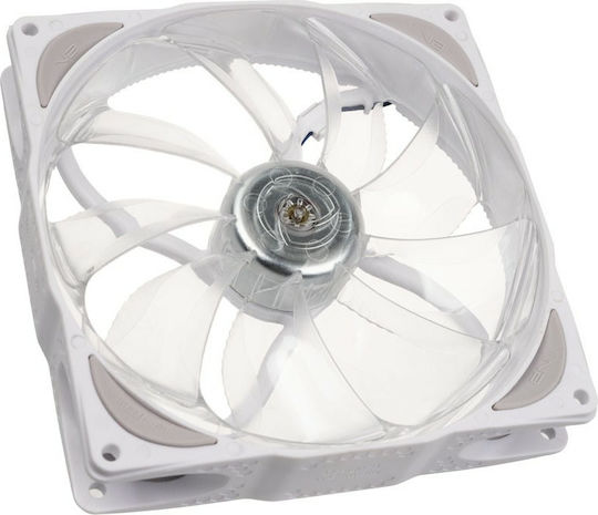 Noiseblocker NB-X Poole B14-P Case Fans 140mm 1500rpm 109.47cfm with ARGB Lighting and Connection 4-Pin PWM White