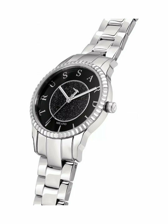 Trussardi T-Bent Damen Uhr mit Silber Metallarmband