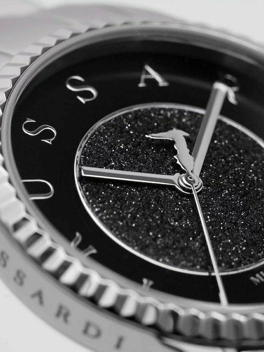 Trussardi T-Bent Damen Uhr mit Silber Metallarmband