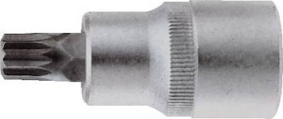 Force Bit-Stecknuss mit Spline-Bit und Antriebsvierkant 1/2'' Größe M10x55mm 1Stück