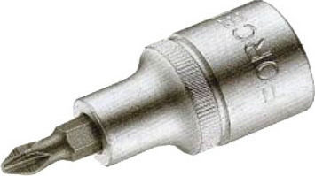 Force Socket 1/2" Phillips Walnut with Philips Head and Socket 1/2'' PH2x55mm