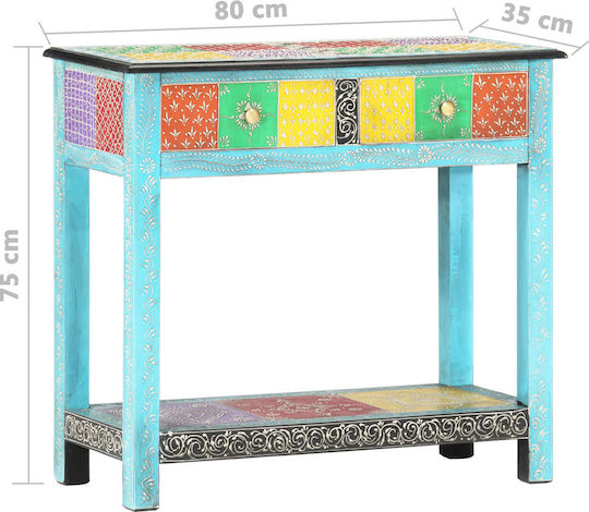 Конзолна маса Многоцветен Д80xШ35xВ75cm