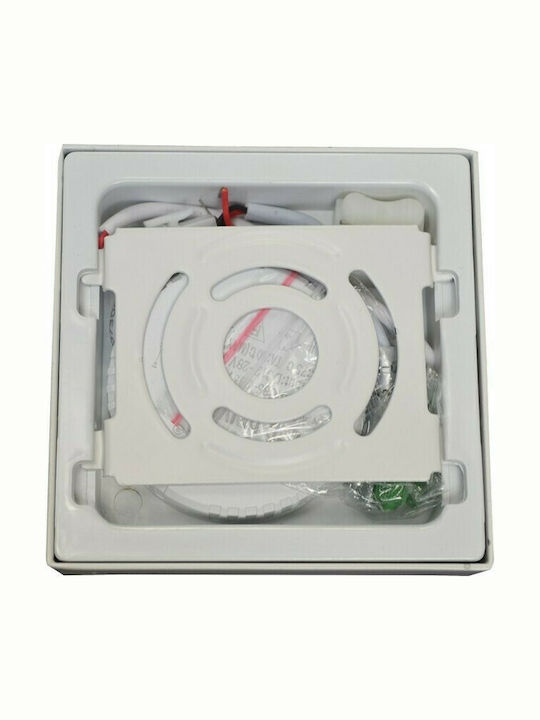 V-TAC Pătrat În aer liber Panou LED Putere 6W cu Alb Rece Lumini 18x18cm.