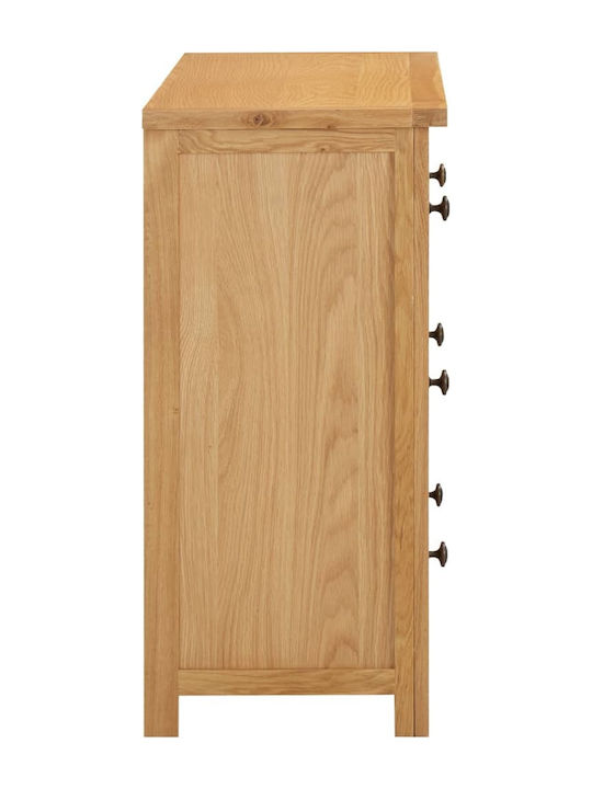 Wooden Chest of Drawers with 4 Drawers 80x35x75cm