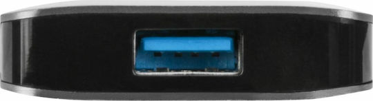 Targus v5 USB Hub with 4 USB 3.0 Ports with USB-C Connection Silver