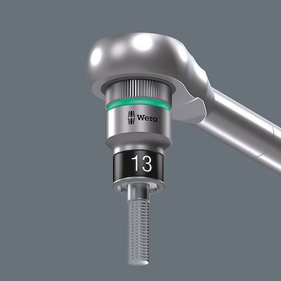 Wera Socket Hex with Square Drive 1/4"