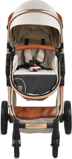 Cangaroo Alma Adjustable 3 in 1 Baby Stroller Suitable for Newborn Beige 7.5kg