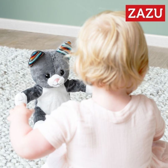 Zazu Sleep Toy Chloe the Kitten with Clappers made of Fabric with Music for 0++ Months