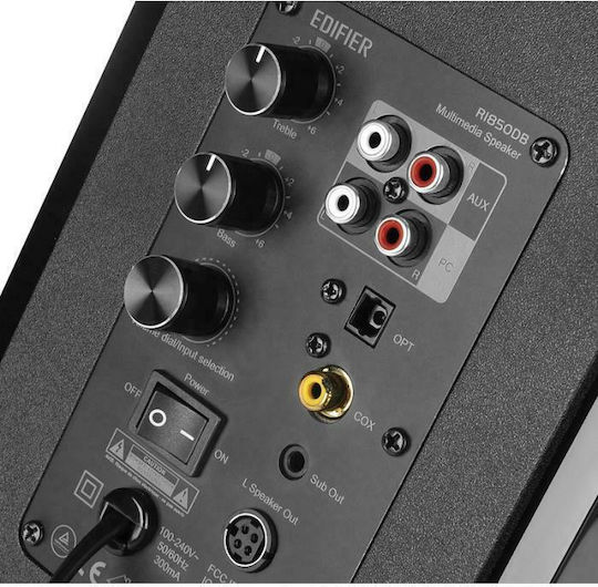 Edifier R1850DB Αυτοενισχυόμενα Ηχεία με Bluetooth 70W (Ζεύγος) Μαύρα