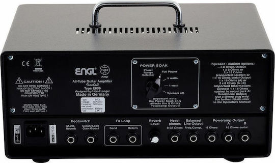 Engl Ironball E606 Röhrenkopf für E-Gitarre 20W Schwarz