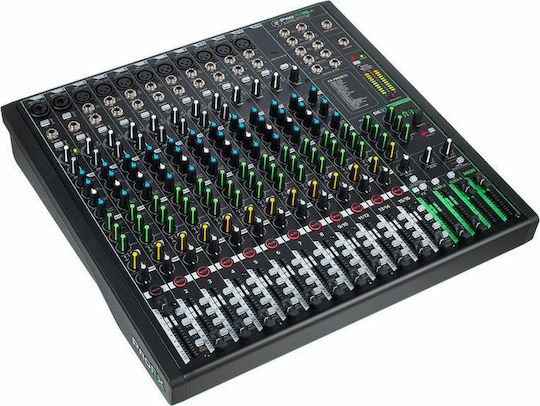 Mackie ProFX16v3 Analoge Konsole 16 Kanäle mit Phantom Power & 11 XLR-Eingänge