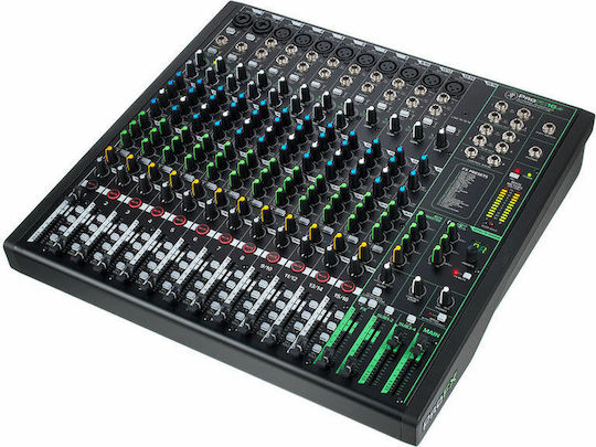 Mackie ProFX16v3 Analoge Konsole 16 Kanäle mit Phantom Power & 11 XLR-Eingänge