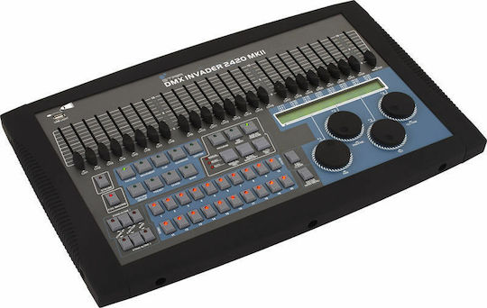 Stairville Invader 2420 MK II DMX Controller Lichtkonsole mit 484 Steuerkanälen und Verbindung USB (für PC)