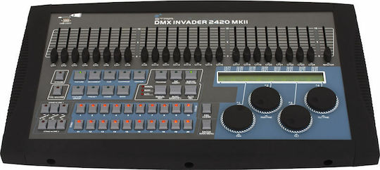 Stairville Invader 2420 MK II DMX Controller Lichtkonsole mit 484 Steuerkanälen und Verbindung USB (für PC)