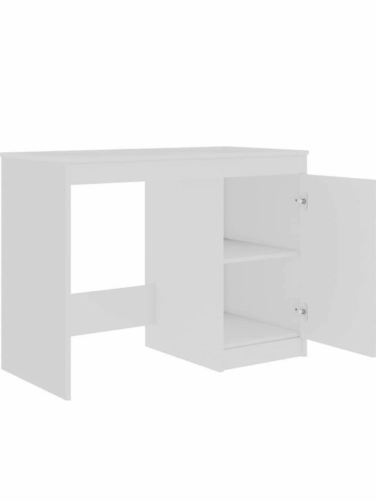 Бюро Дървено Бяло 140x50x76см