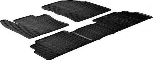 Lampa Set of Front and Rear Mats 5pcs Tray Type for Toyota Verso 2018 Black