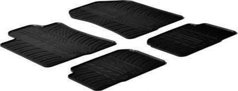 Lampa Set of Front and Rear Mats 4pcs Tray Type for Toyota Corolla Verso Black