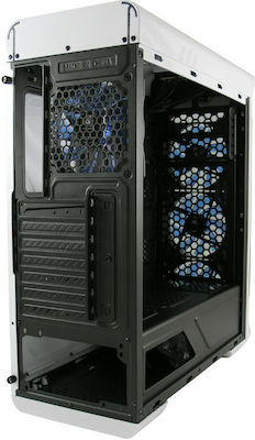 LC-Power Gaming 988 Midi Tower Computer Case with Window Panel White