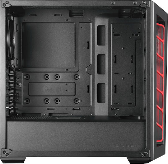 CoolerMaster MasterBox MB520 Midi Tower Κουτί Υπολογιστή με Πλαϊνό Παράθυρο Μαύρο