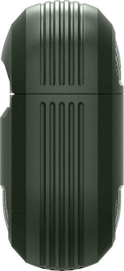Spigen Rugged Armor Case Silicone in Green color for Apple AirPods Pro