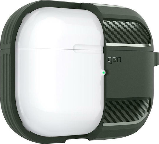 Spigen Rugged Armor Case Silicone in Green color for Apple AirPods Pro