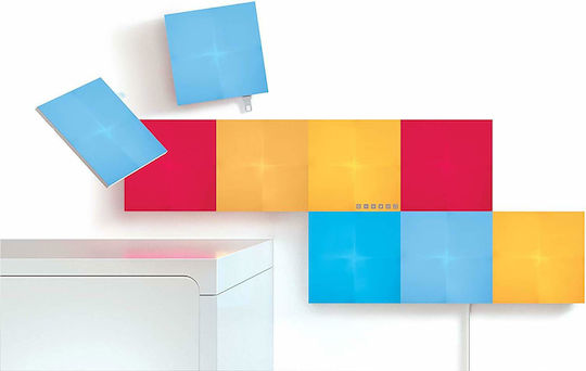 Nanoleaf Canvas Smarter Kit WiFi Lustră Decorativă Hexagon Alb 9buc