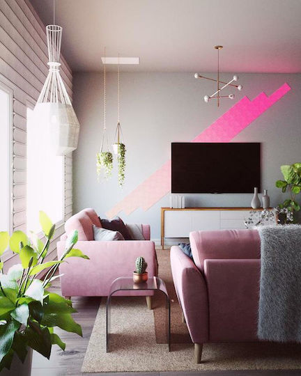 Nanoleaf Canvas Smarter Kit WiFi Lustră Decorativă Hexagon Alb 9buc