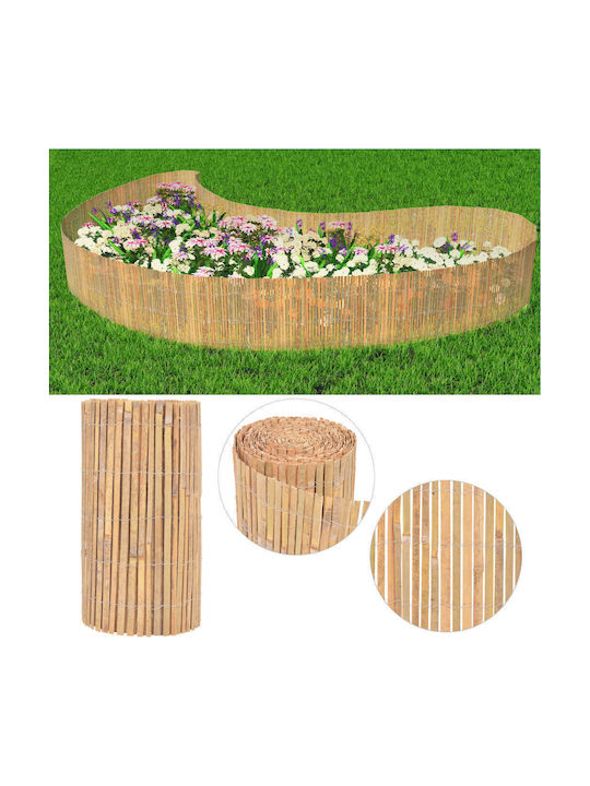 vidaXL Καλαμωτή Μπαμπού με Μισό Ξύλο 50x1000cm