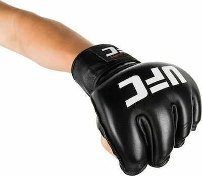 UFC Pro Γάντια ΜΜΑ Δερμάτινα Μαύρα