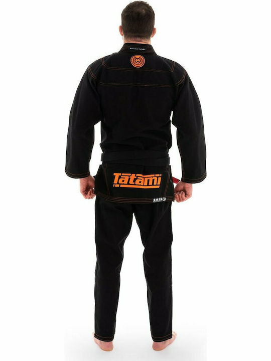 Tatami Fightwear Brazilian Estilo 6.0 Мъжка Униформи Бразилско джу джицу Черен Черно/Оранжево