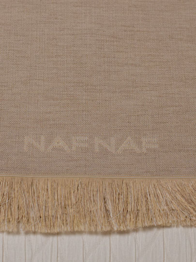 Naf Naf 358/135 Ριχτάρι Πολυθρόνας Chenille 180x180εκ. Dark Beige