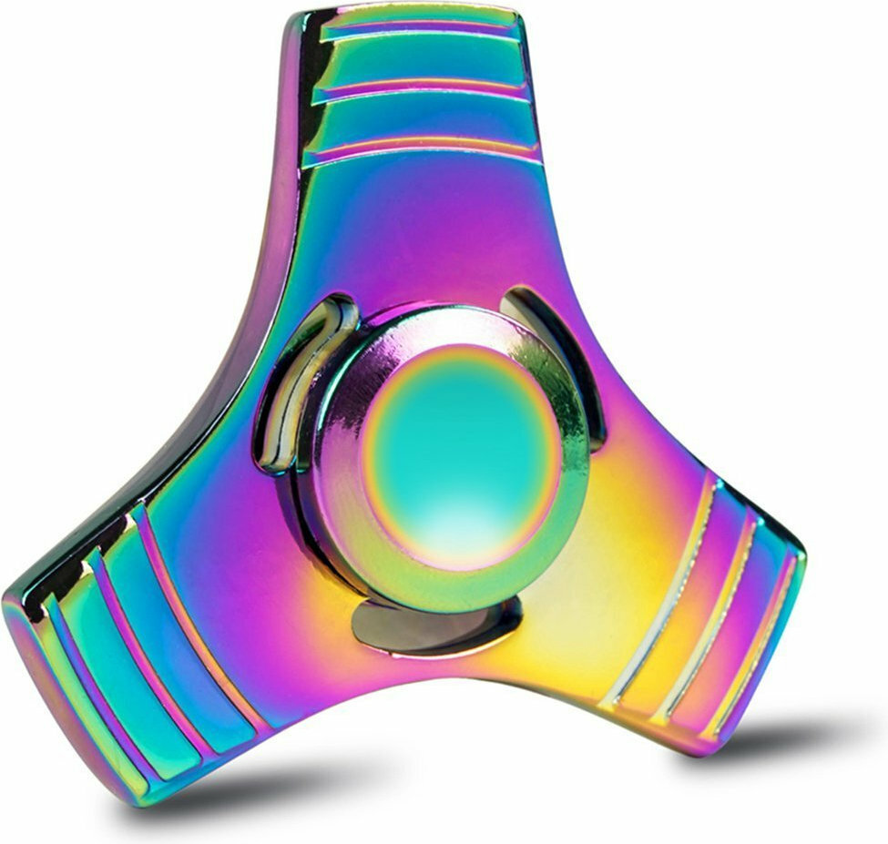 Fidget Spinner Wings Aluminium Three Leaves 3 minutes Rainbow Skroutz.gr