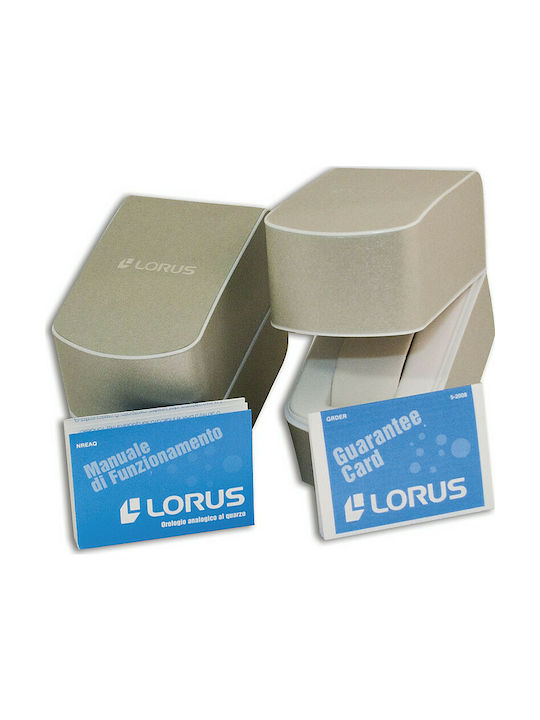 Lorus Ceas Cronograf Baterie cu Argintiu Brățară metalică RM377FX9