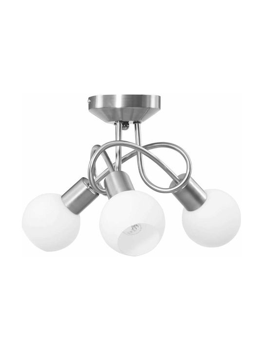 vidaXL Modern Metal Ceiling Light with Socket E14 35pcs Silver