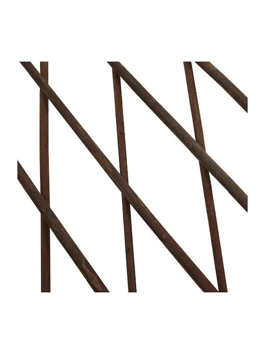 Klappbare Garten-Spaliere aus Holz mit Rhombus-Rasterdesign in Braun Farbe 180x60cm 5Stücke
