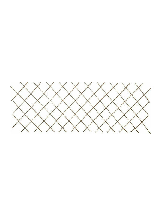 Trellis Pliabile De Grădină Din Lemn Cu Design În Grilă Rombul Maro 180x90cm 5 Piese
