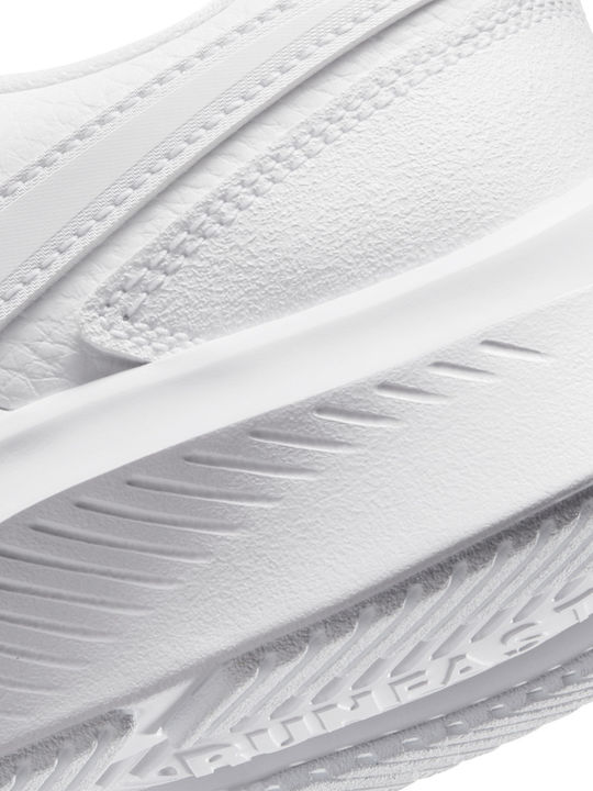 Varsity Leather GS Kids Sports Shoes Running with Laces White