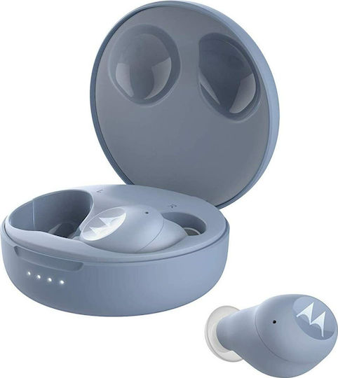 Motorola Vervebuds 250 Bluetooth Handsfree Earphones with Sweat Resistance and Charging Case Blue