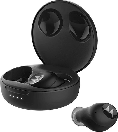 Motorola Vervebuds 250 Bluetooth Handsfree Ακουστικά με Αντοχή στον Ιδρώτα και Θήκη Φόρτισης Μαύρα