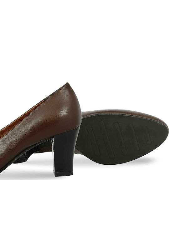 Leder Pumps Braun