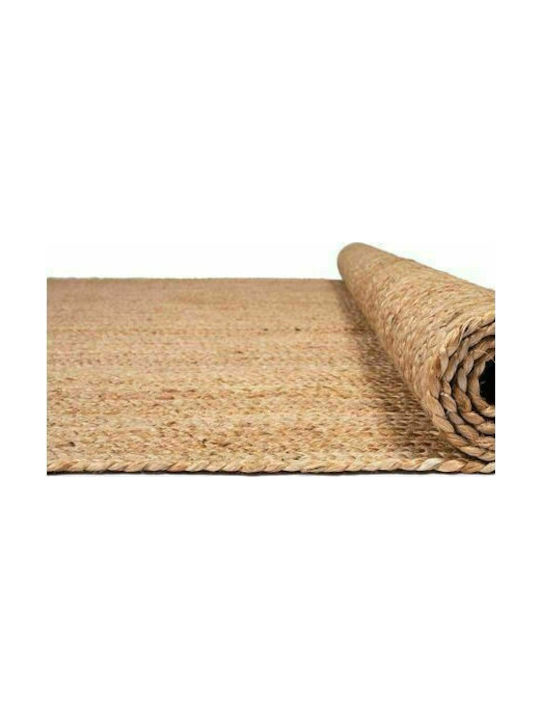 Viokarpet BRD/79 Handmade Summer Rectangular Rug Jute Μπεζ Natural