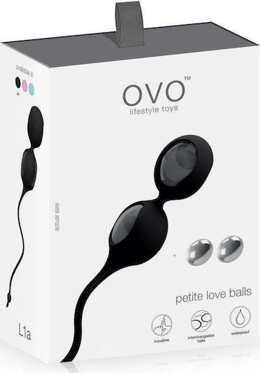Ovo L1A Petite Love Bälle Vaginale Bälle Schwarze