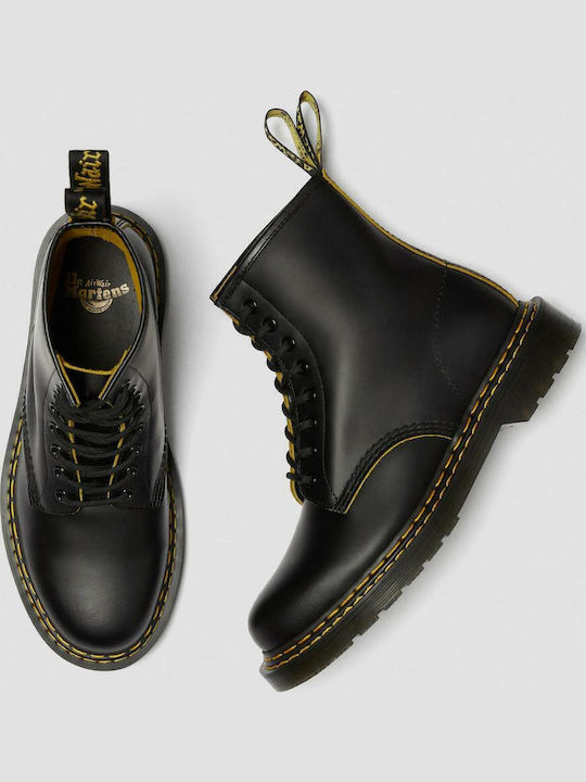 1460 DS Leather Black Boots